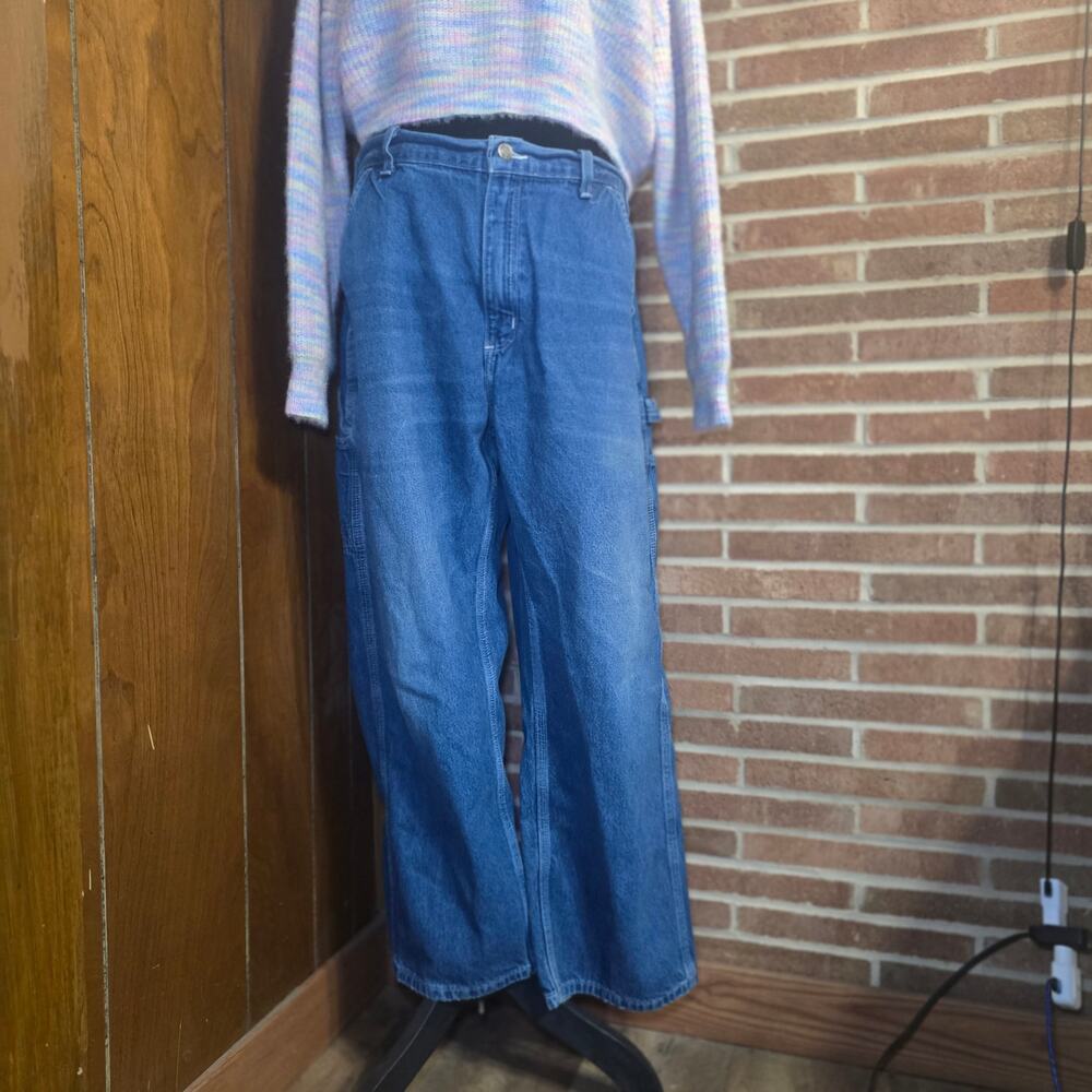 Carhartt B13 DST Loose Fit Denim Carpenter Jeans Men’s 36x28 Blue Dungaree